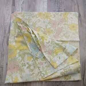 Cannon Royal Family Pillow Cases King Yellow Floral Vintage Set of 2